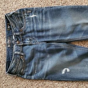 Silver skinny jeans